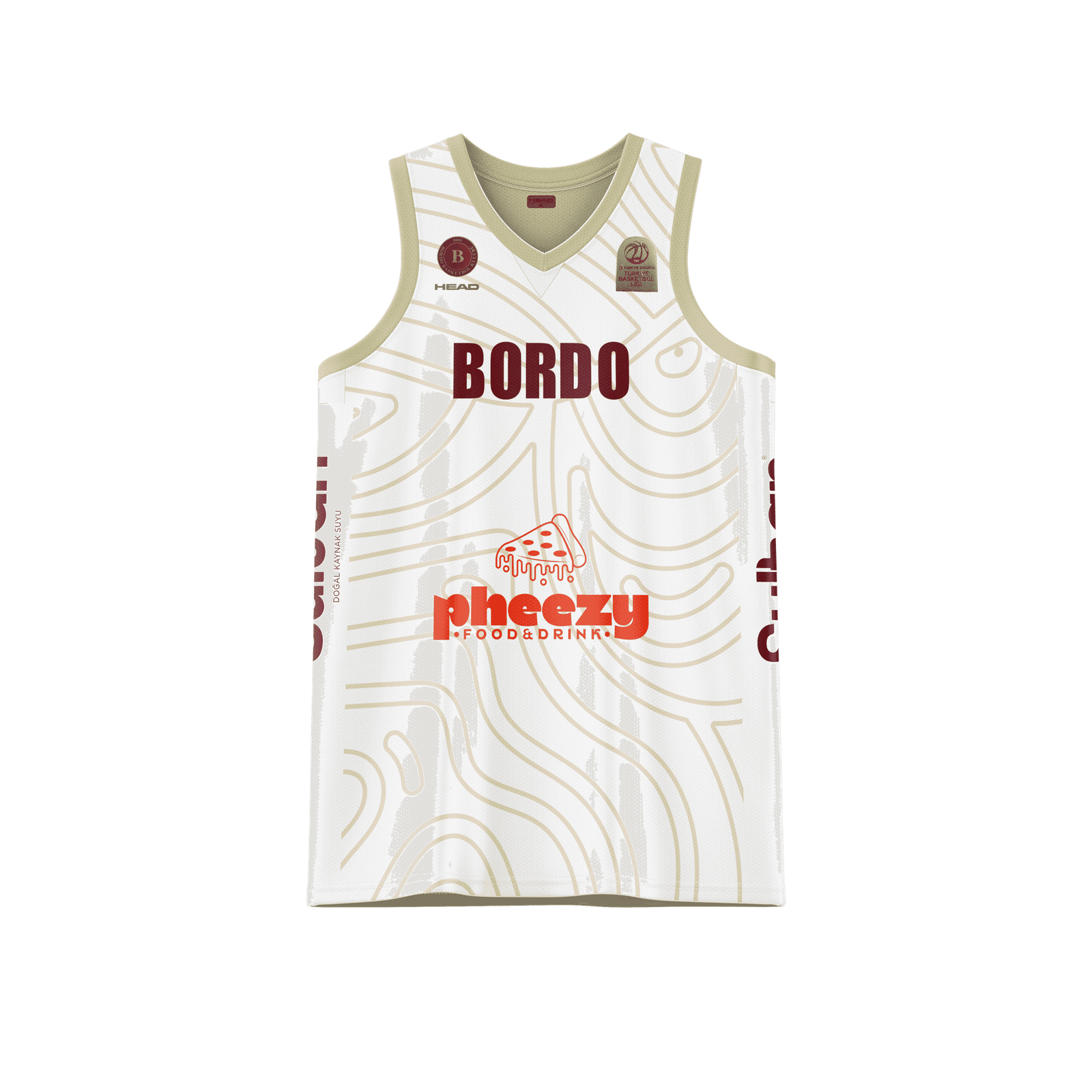 Bordo Basketbol Beyaz Sezon Forması